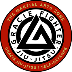 The martial arts zone gracie jiu-jitsu self-defense logo