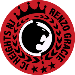 A logo for renzo gracie jc heights nj