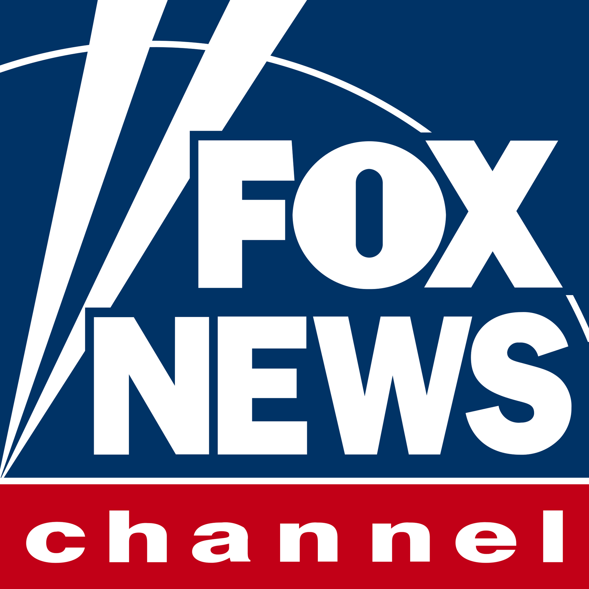 Fox news channel logo on a blue background