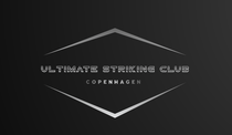 Ultimate striking club copenhagen logo on a black background