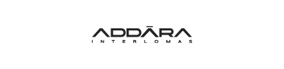 Un logotipo para una empresa llamada Addara Interiors.