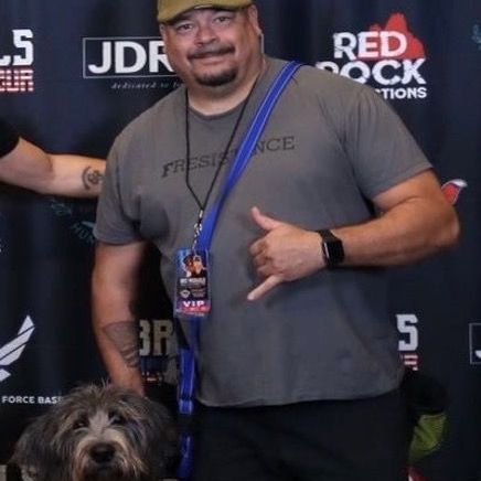 A veteran and his dog