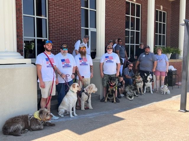 veterans and their dogs at Terradyne, 2023