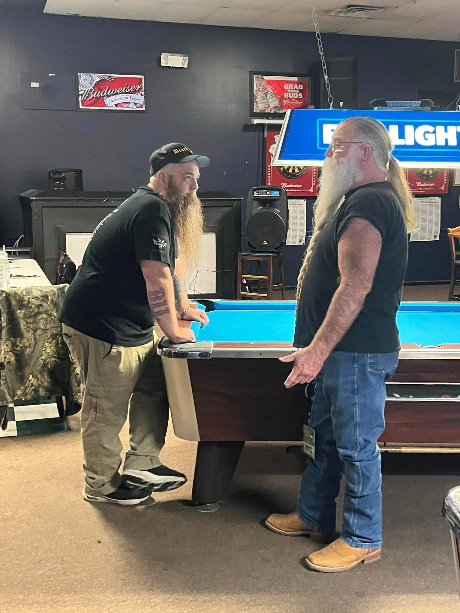 Two veterans with amazing beards