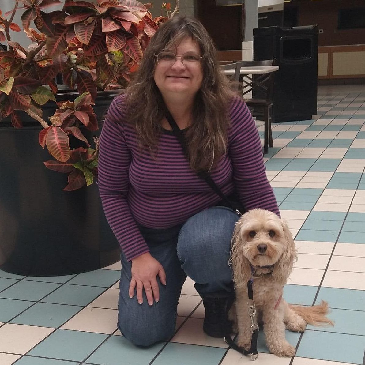 A veteran and his dog