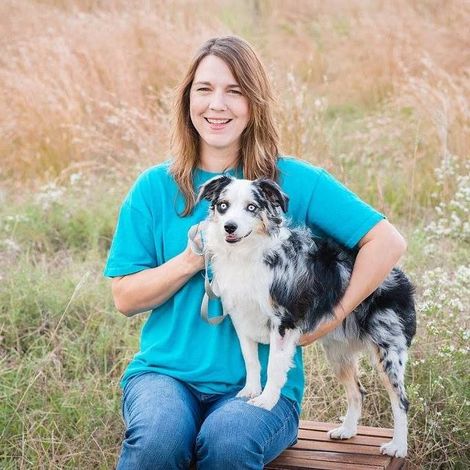 Kathrine Christ and her dog