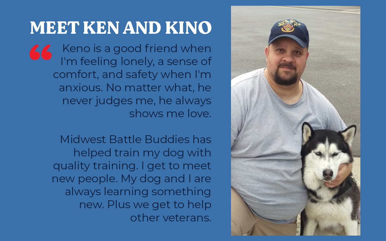 Photo of Ken and his dog Kino