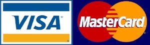 Visa and Mastercard logo's