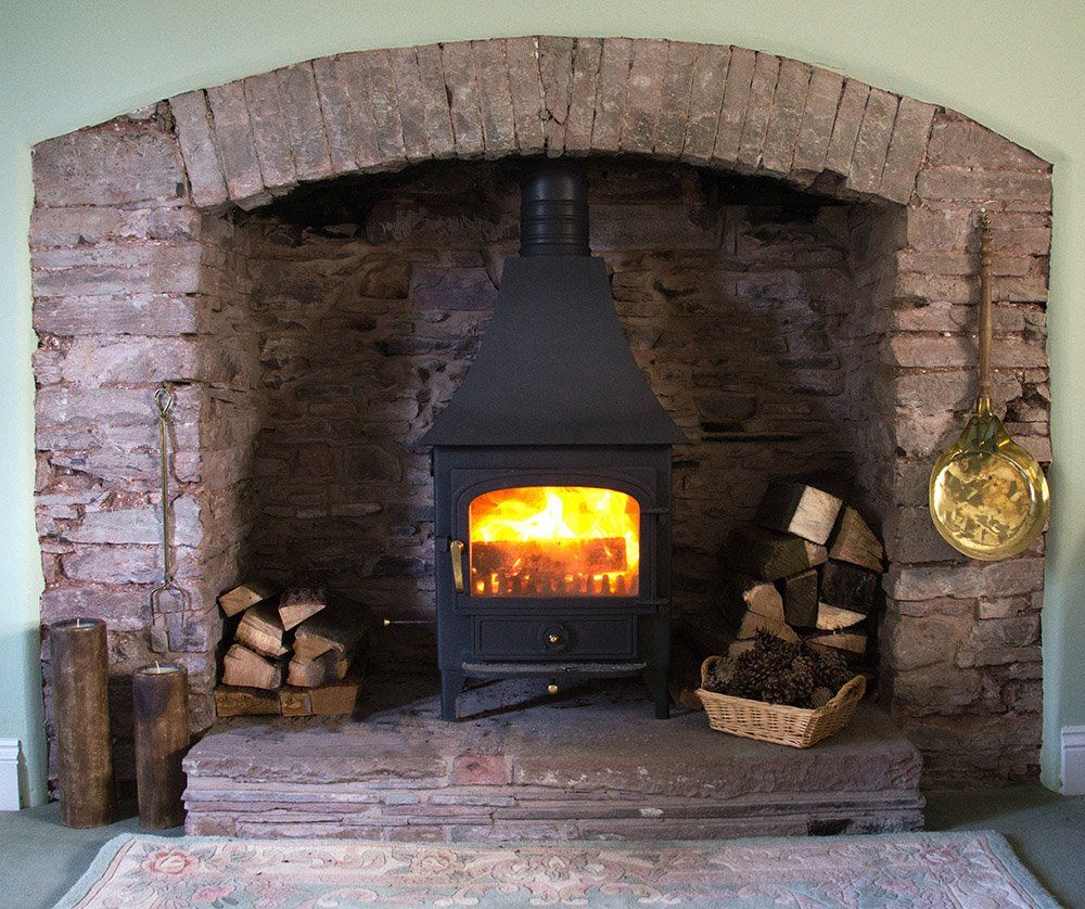 log burner in the rose suite