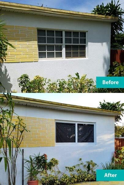 Custom Home Glass Door Before & After — Window Repair in Deerfield Beach, FL
