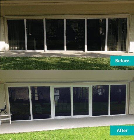 Custom Sliding Window Before & After — Window Repair in Deerfield Beach, FL
