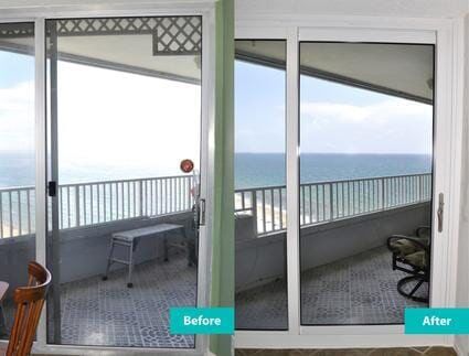 Custom Window Door Before & After — Window Repair in Deerfield Beach, FL
