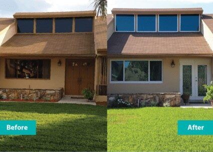 Sliding Glass Door Before & After — Window Repair in Deerfield Beach, FL