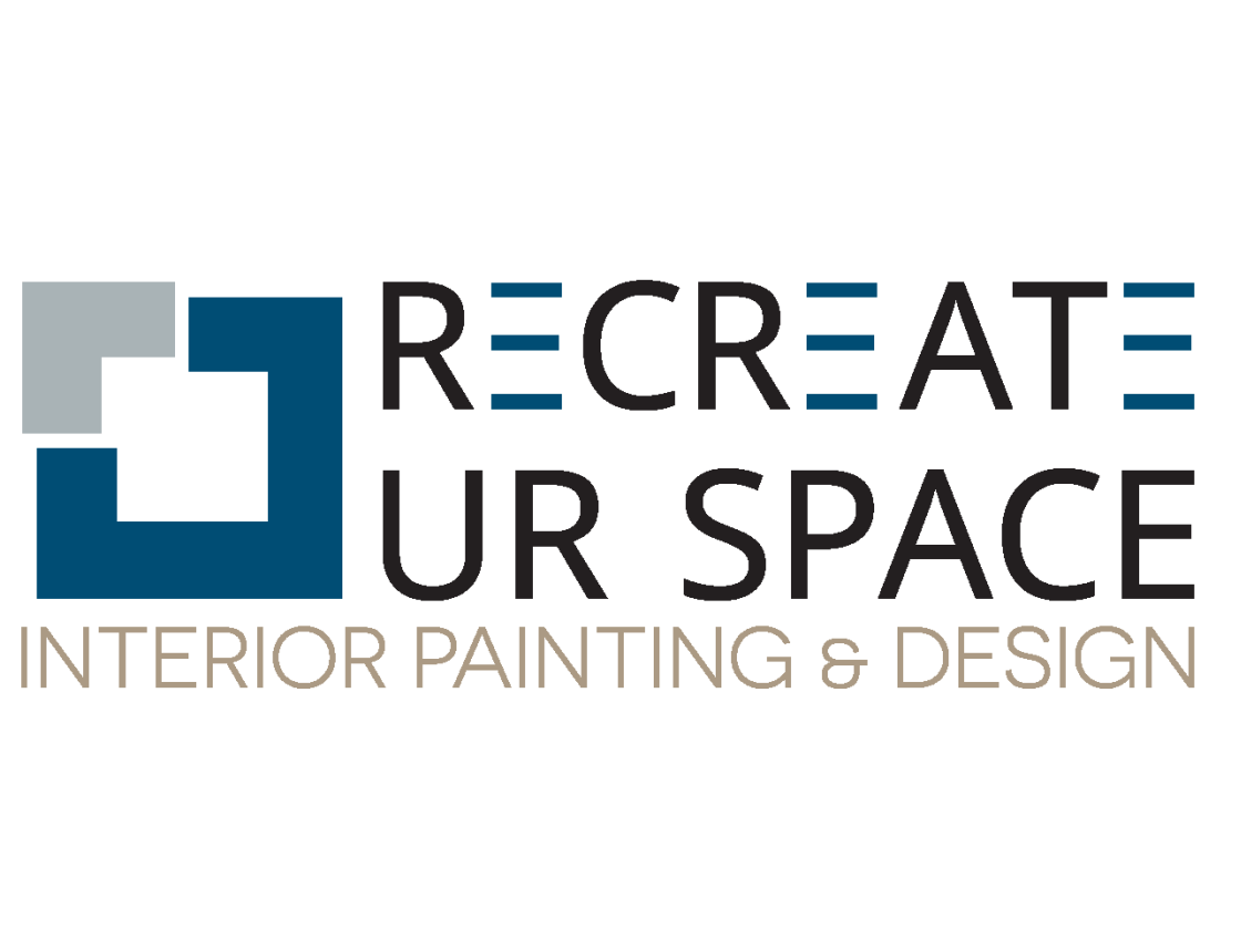 the logo for recreate your space interior painting and design .