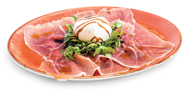 Prosciutto and Burrata Plate