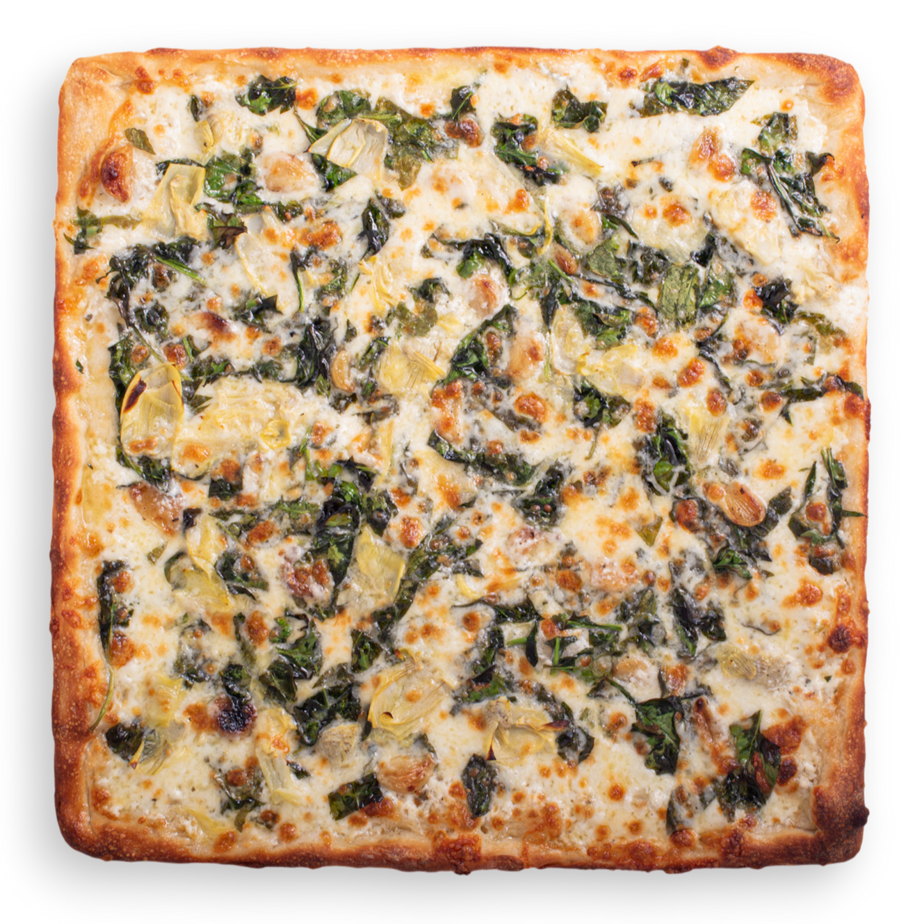 Spinach & Artichoke Brooklyn Pizza