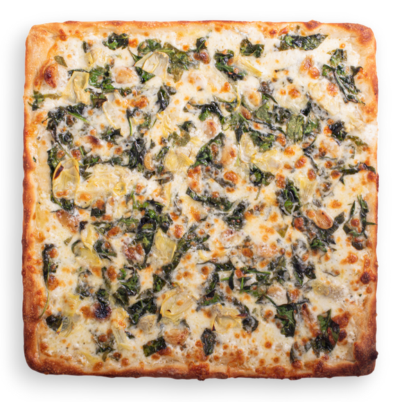 Spinach and Artichoke Brooklyn Pizza