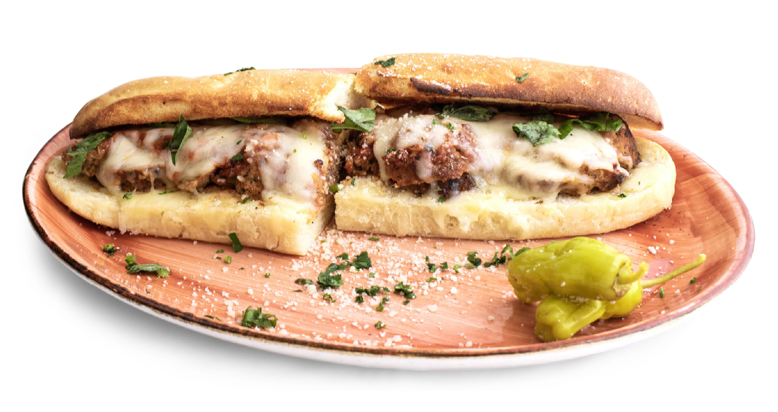Meatball Parmesan Sandwich