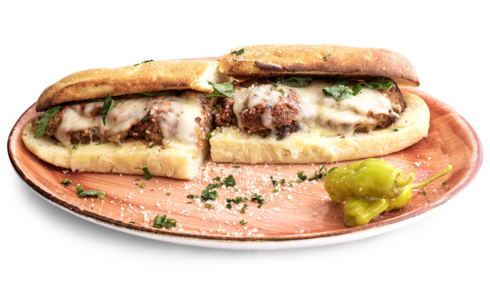 Meatball Parmesan Sandwich