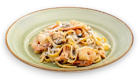 Seafood Alfredo Pasta