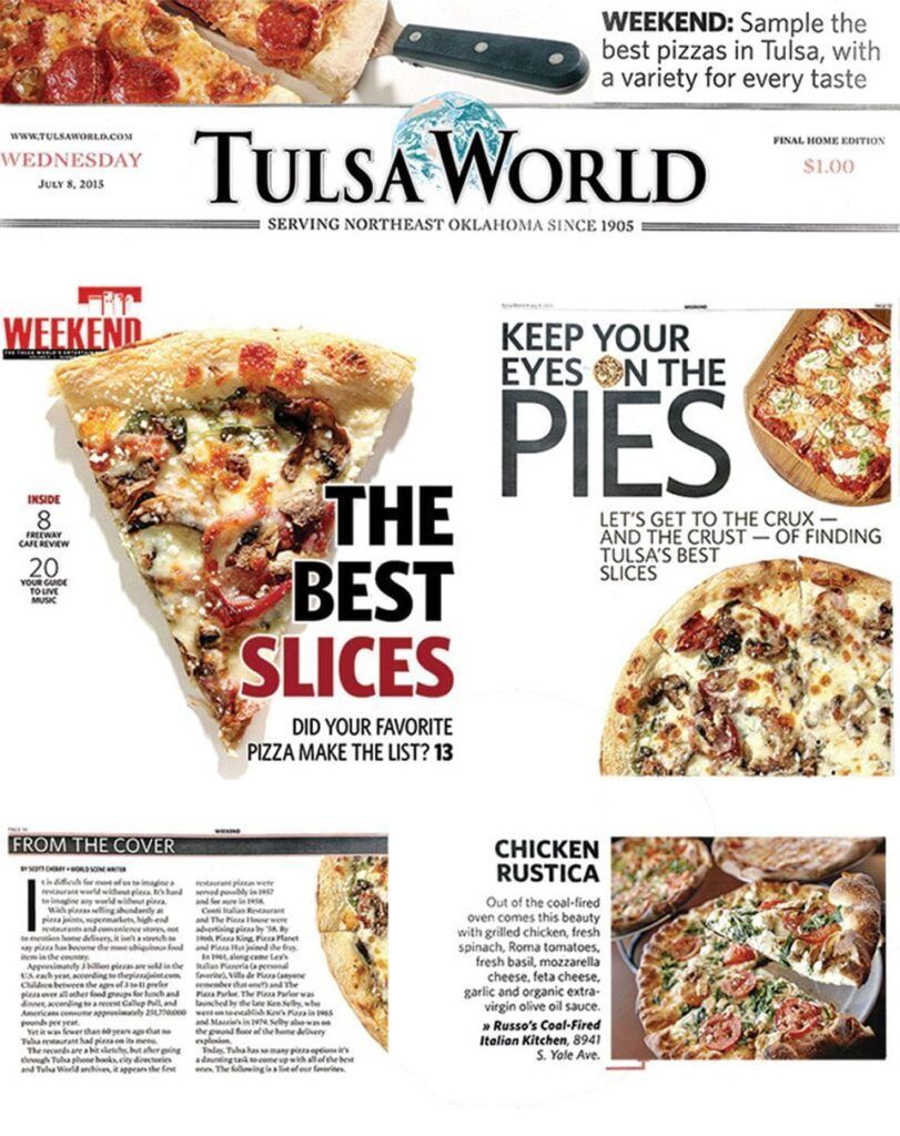 Tulsa World newspaper front page: 