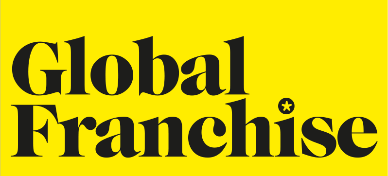 The Global Franchise logo on a yellow background. Black text states 