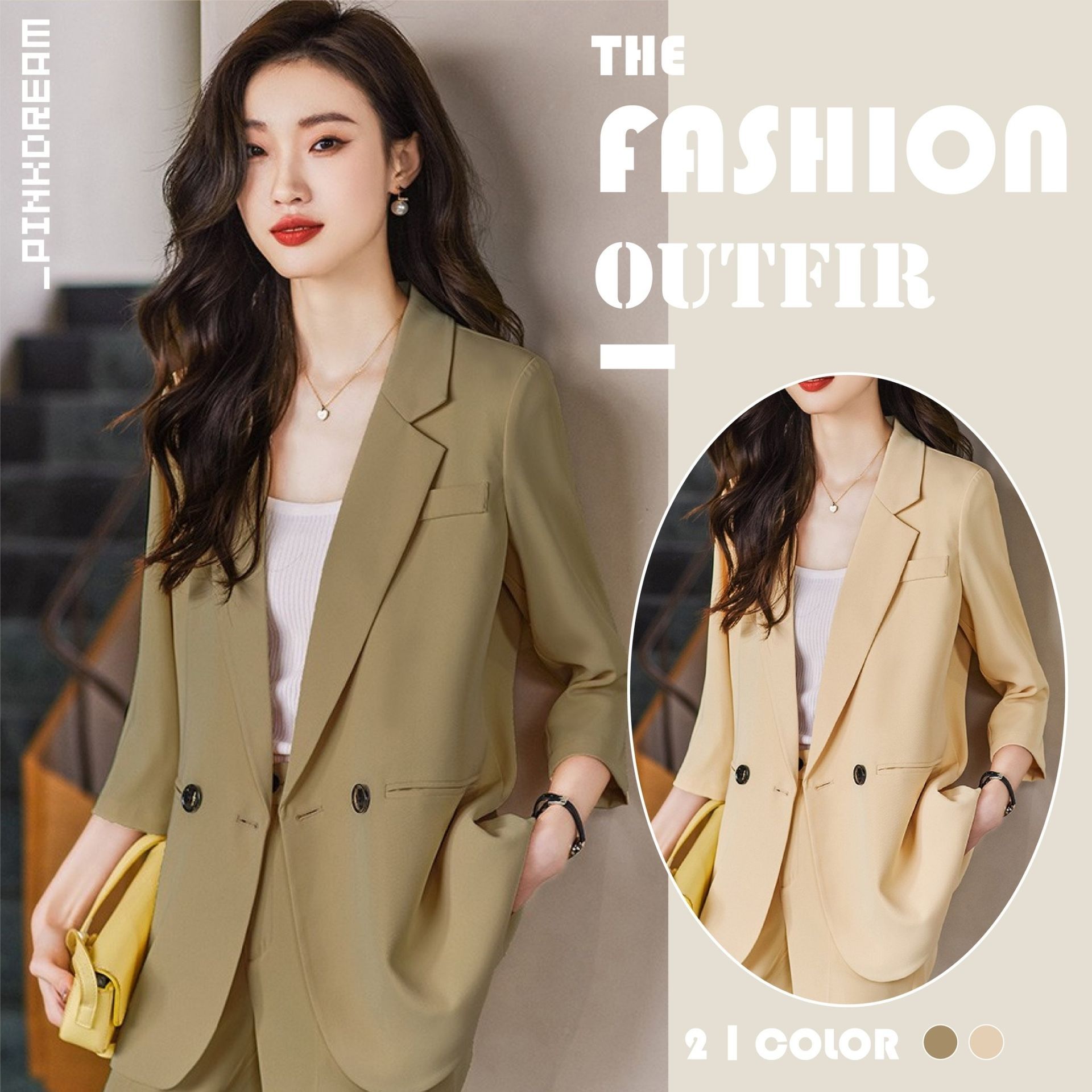 X現貨X一件免運X 夏天也能穿 薄款透氣西裝外套-2色