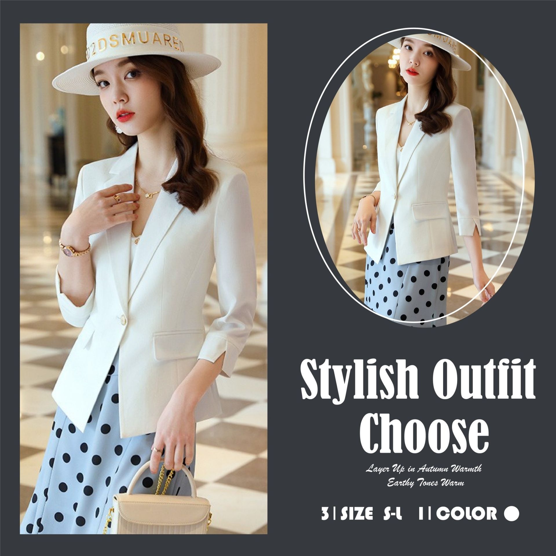 夏日推薦款X現貨X一件免運X職場必備西裝-簡約修身氣質七分袖西裝外套-潔淨白