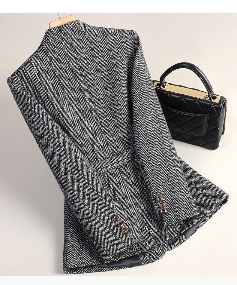 X現貨X一件免運X 溫暖到爆 羊毛綁帶西裝外套