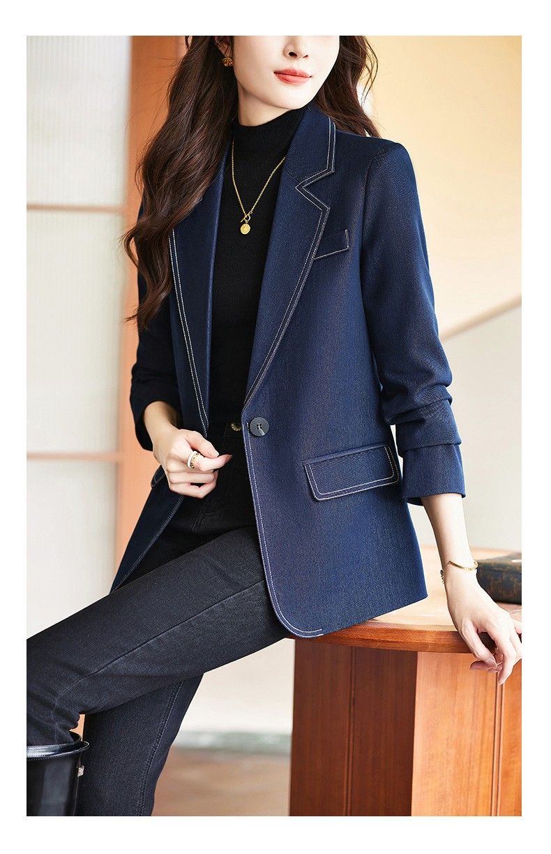 X現貨X正韓X一件免運X 像牛仔但又不是牛仔的西裝外套-2色