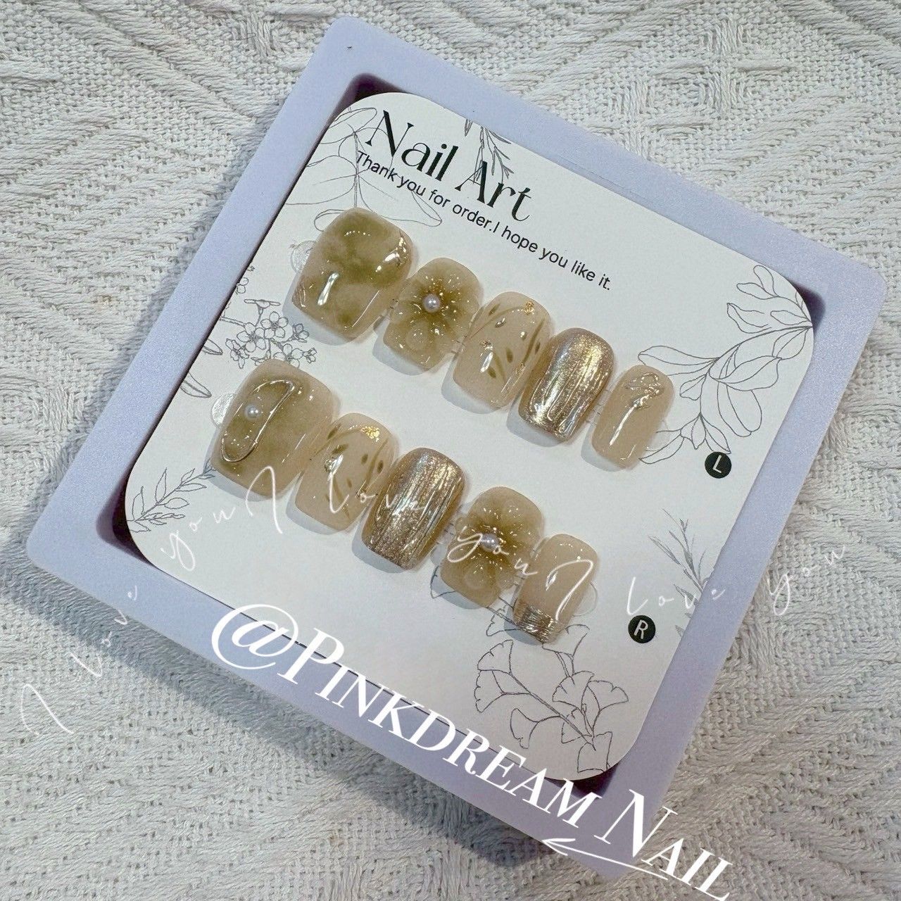 X現貨X一件免運X 超水指尖服飾 1.6公分短方/翡翠森林 /原創設計手工穿戴甲/附贈工具包/附贈收納盒