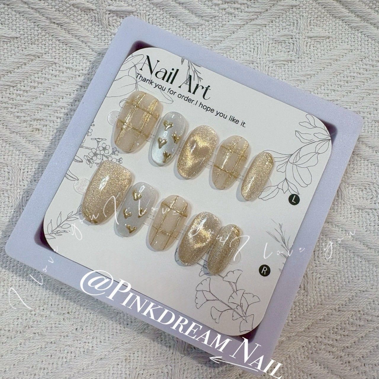 X現貨X一件免運X 超水指尖服飾 2公分橢圓甲/愛戀之心 /原創設計手工穿戴甲/附贈工具包/附贈收納盒