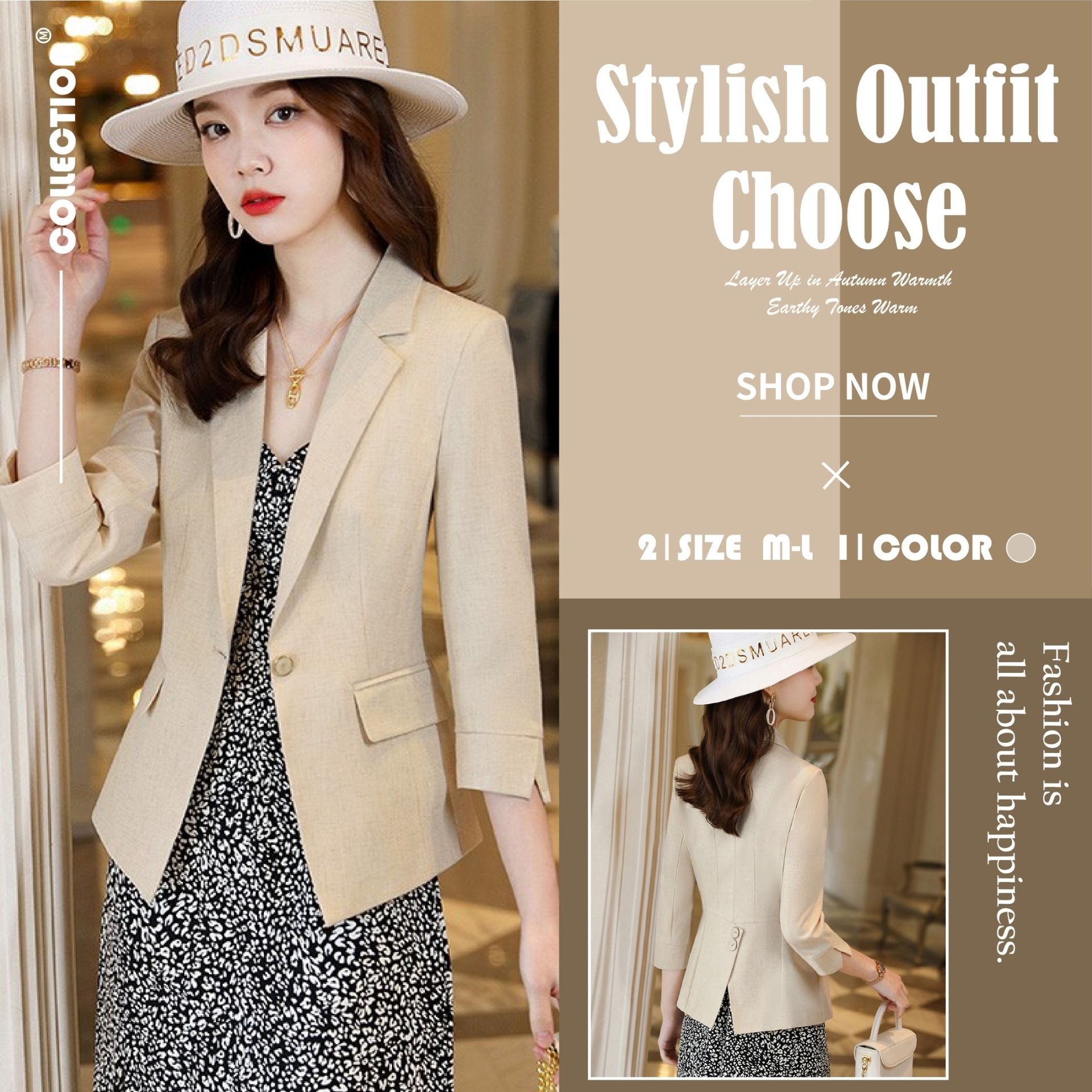 X夏日推薦款X現貨X一件免運X 職場必備西裝 簡約修身氣質七分袖西裝外套-氣質杏