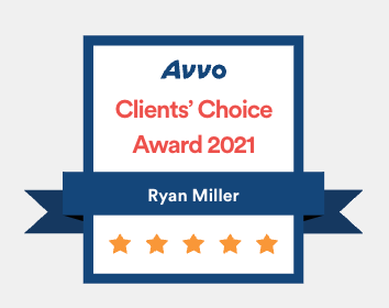 an avvo clients choice award for ryan miller