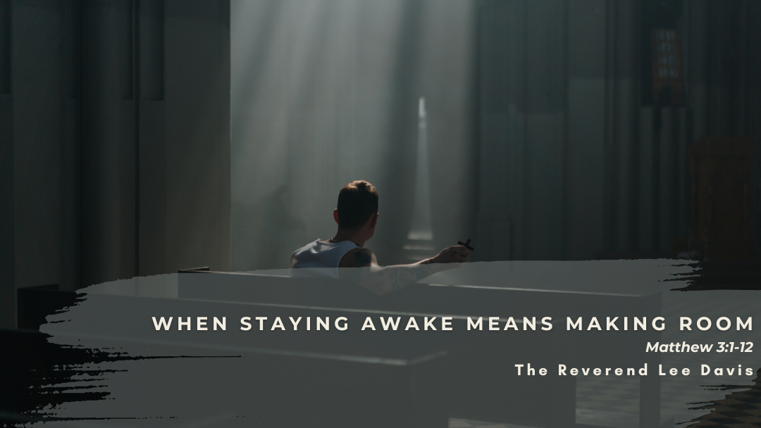 image of lone man possibly repenting 