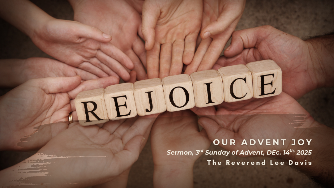 hands holding word rejoice