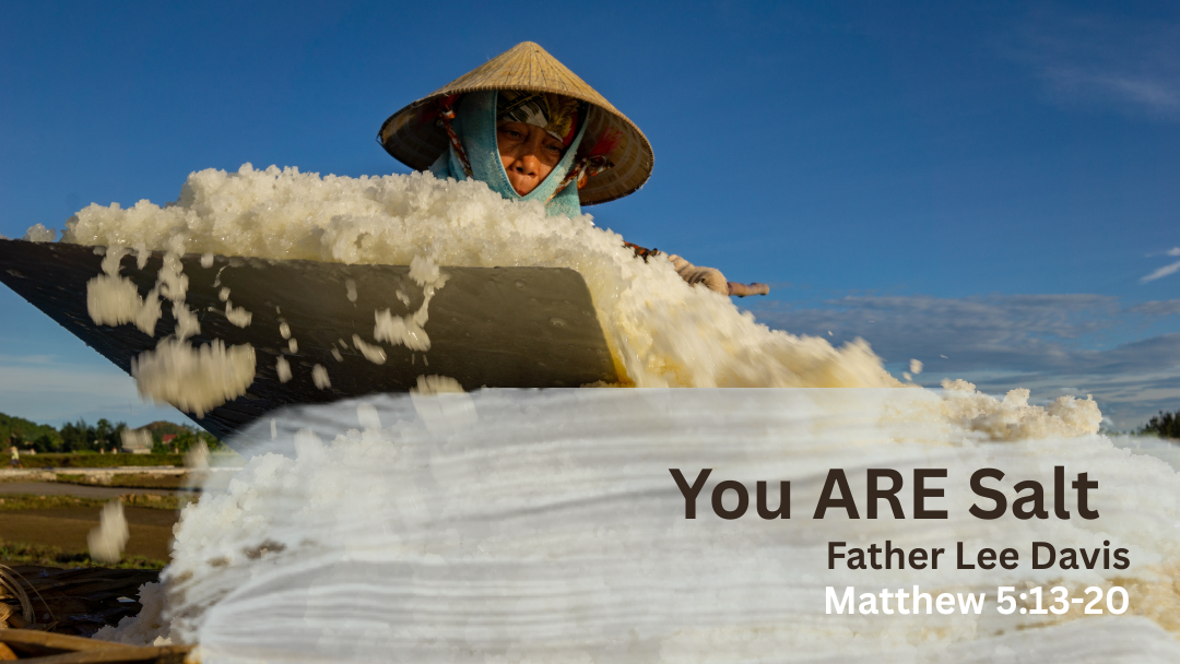 Woman shoveling salt