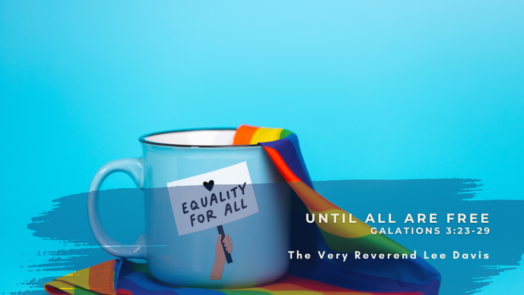 paint can overflowing with rainbow with words Equality for All