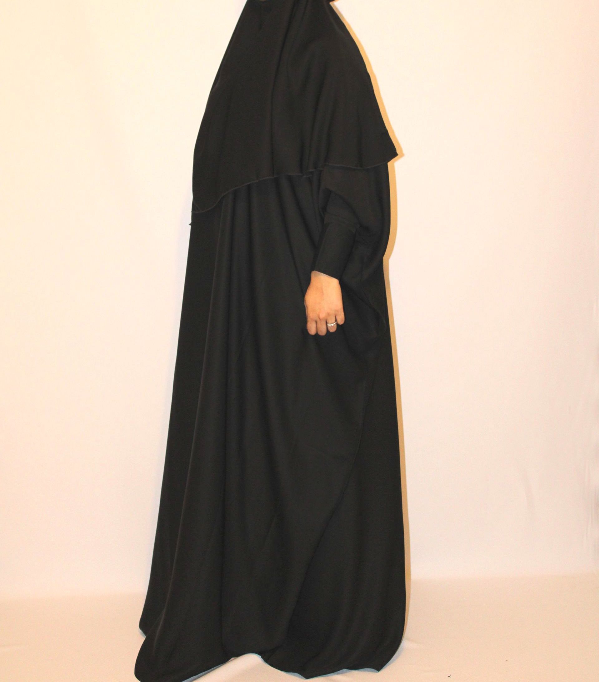HAWA - 2 Piece Jilbab - Black