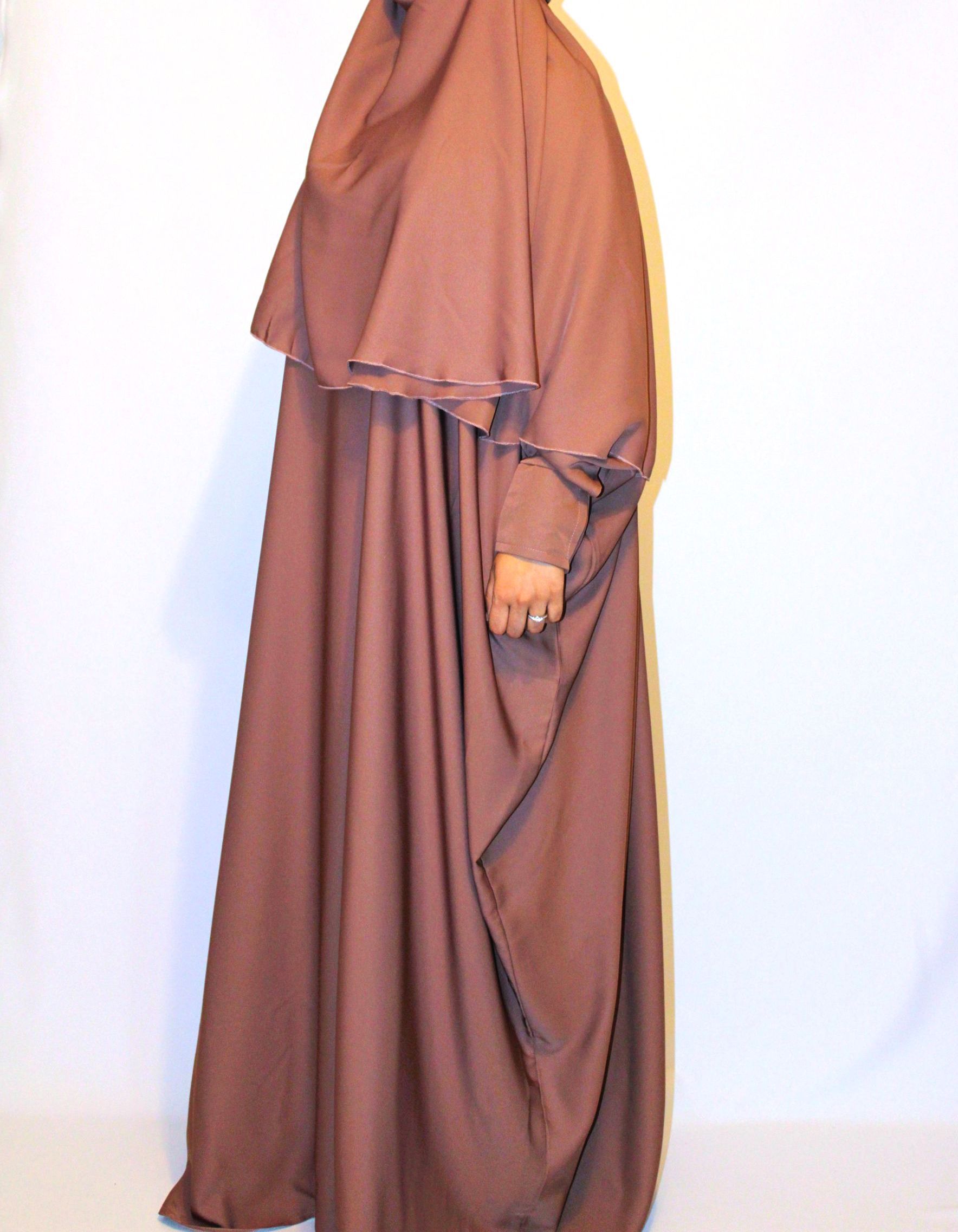 HAWA - 2 piece Jilbab - Mocha Brown