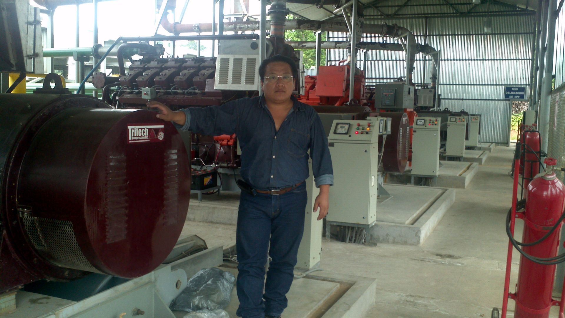 Sistema hidráulico para generadores y compresores