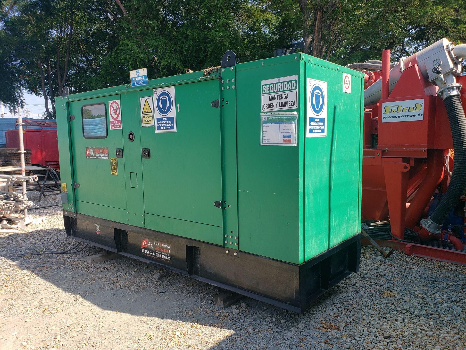 Sistema hidráulico para generadores y compresores