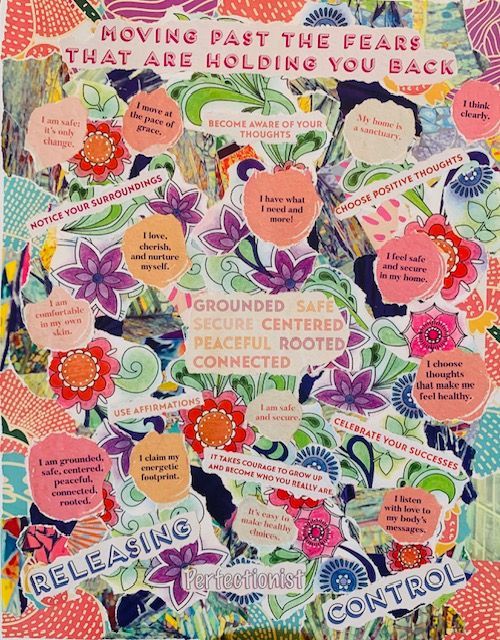 A poster that says moving past the fears that are holding you back