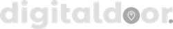The word digitaldoor is written in black and white on a white background.