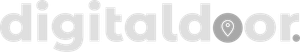 The word digitaldoor is written in black and white on a white background.