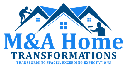 The logo for m & a home transformations llc