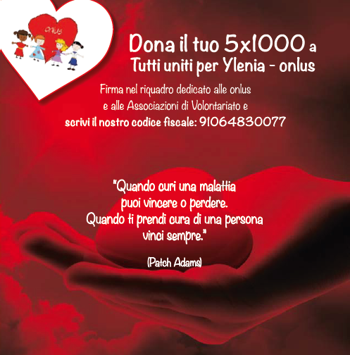 Invito all'azione per una donazione di 5x1000 a 