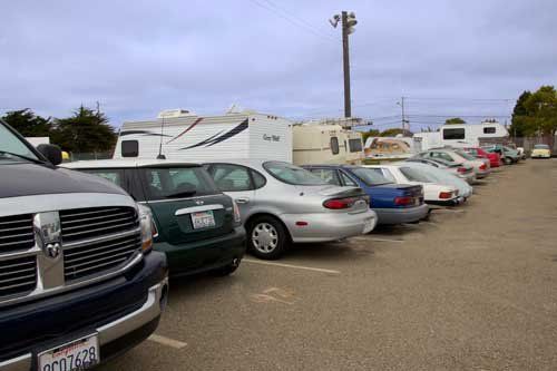 Car Storage Unit — Cars in Parking Area in Alameda, CA
