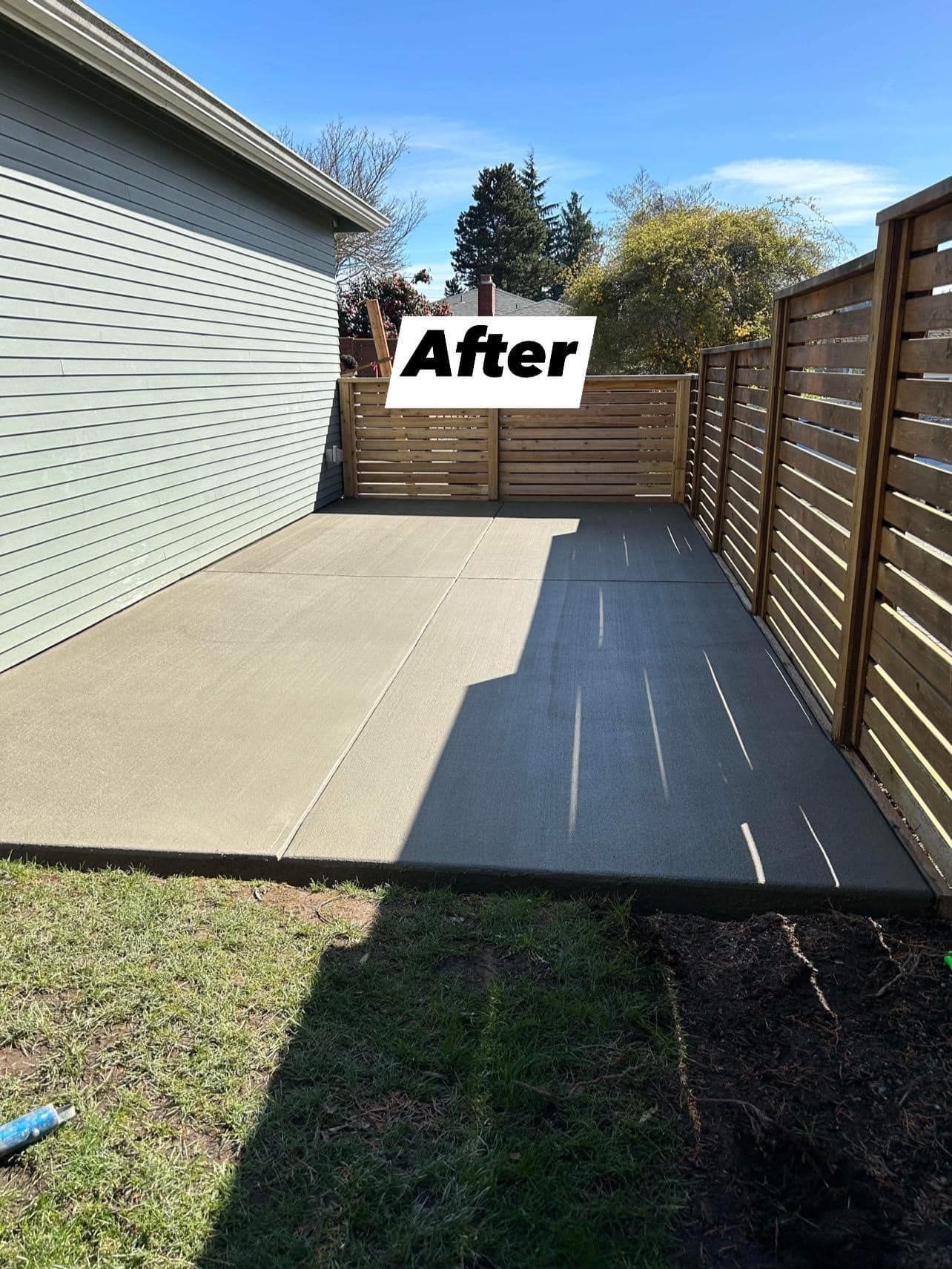 SEATTLE CONCRETE PAD PROJECT - After