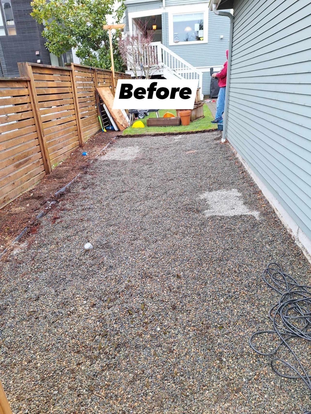 SEATTLE CONCRETE PAD PROJECT - Before